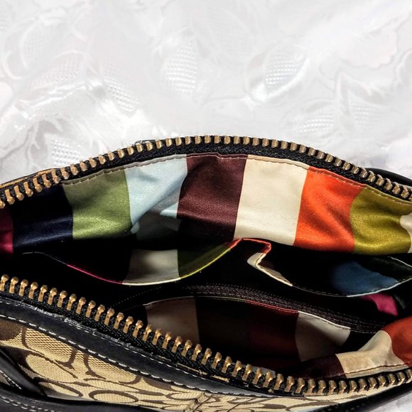 Coach Legacy Signature Khaki purse - Picture 5 of 16